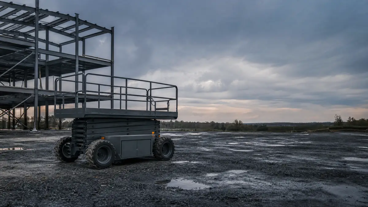 Rough Terrain Scissor Lifts jobsite access in Milwaukee